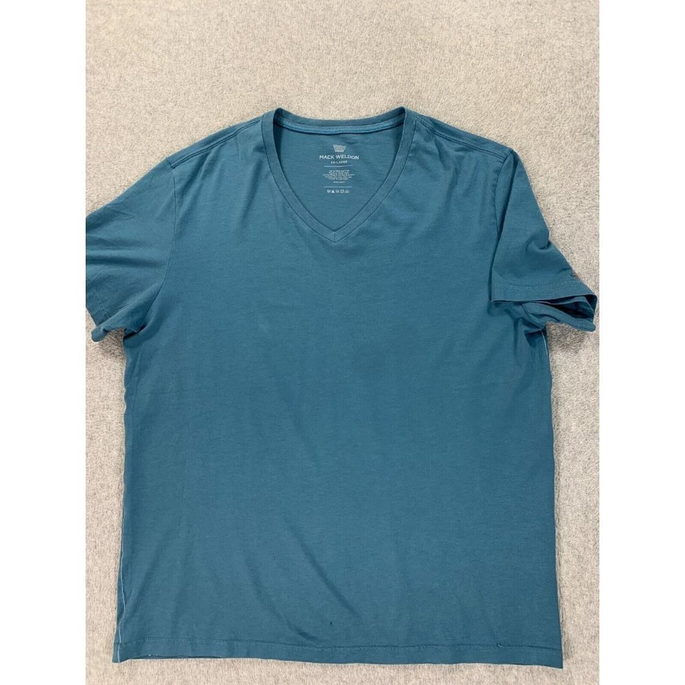 Mack Weldon Light Weight 100% Cotton Tee‎ Shirt (Men's XXL) Blue